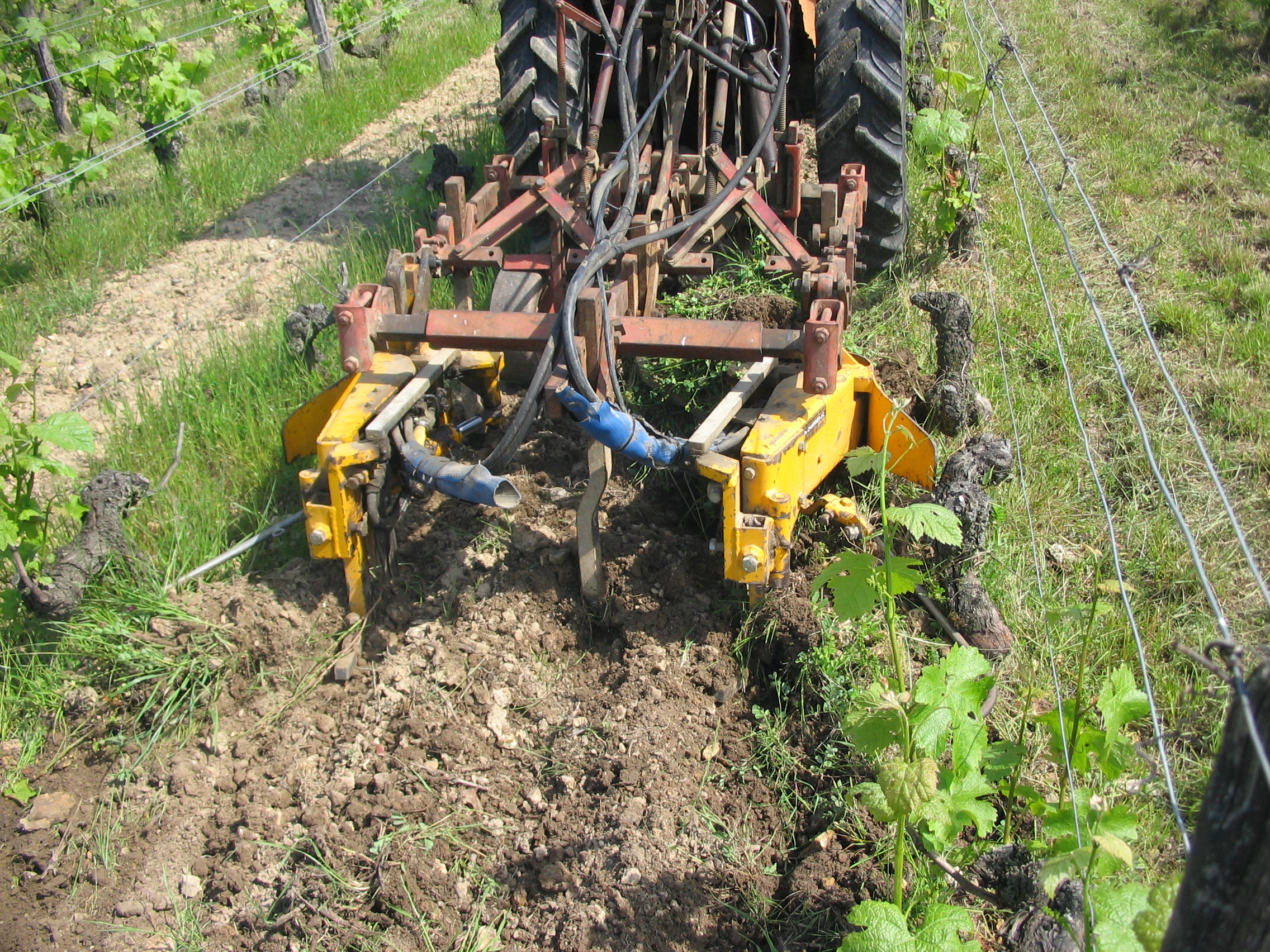 Mechanical soil tillage at the estate