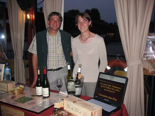 Wine tasting at Domaine des Roy